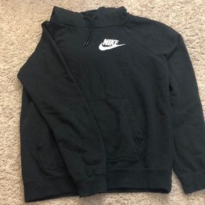 Plain black nike hoodie